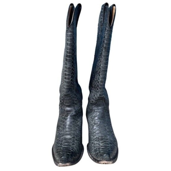 Idyllwind Black Snakeskin Cowboy Boots - Picture 2 of 14